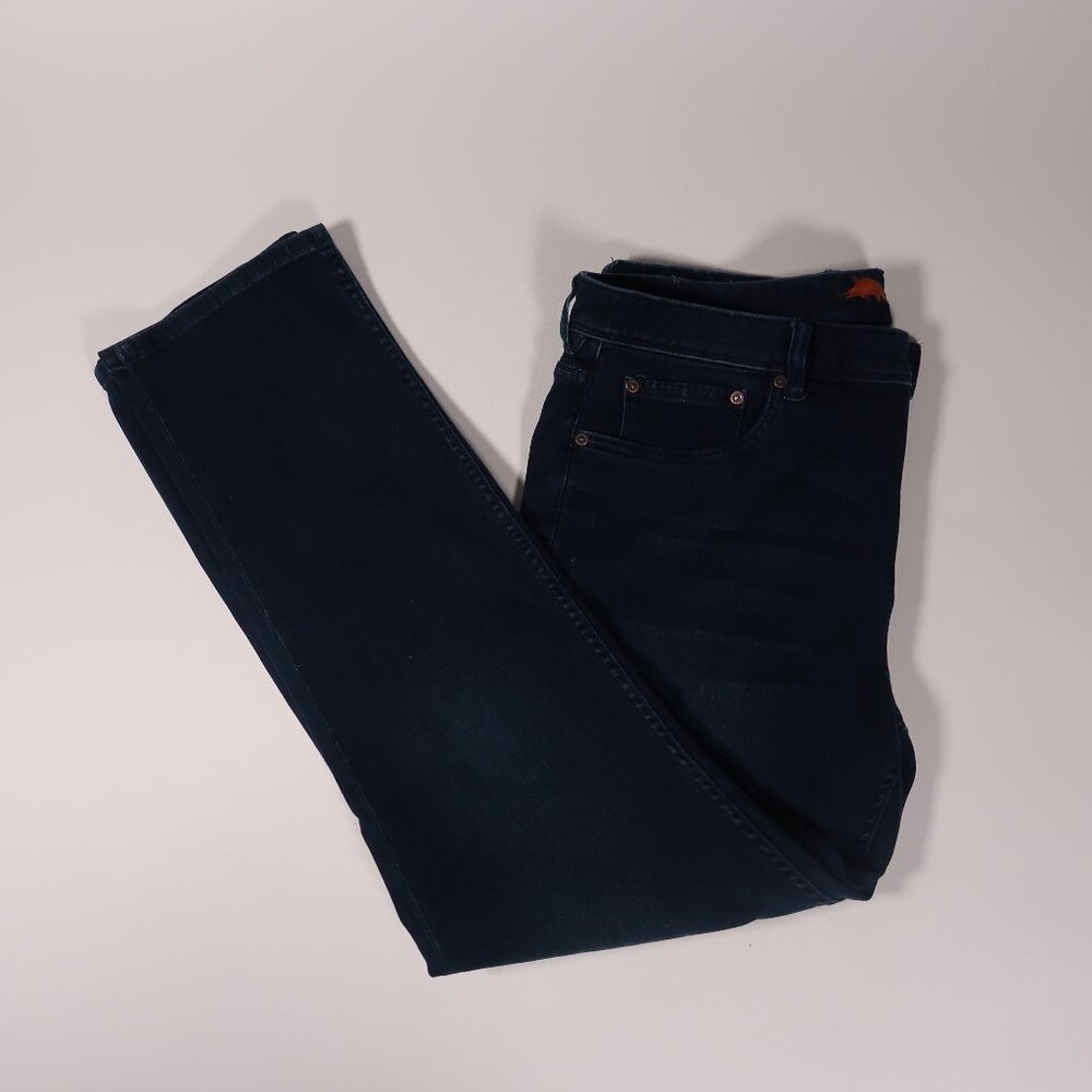 Tommy Bahama Mens Jeans 37 x 31 Relaxed Fit Straight Leg Dark Wash Denim Pants
